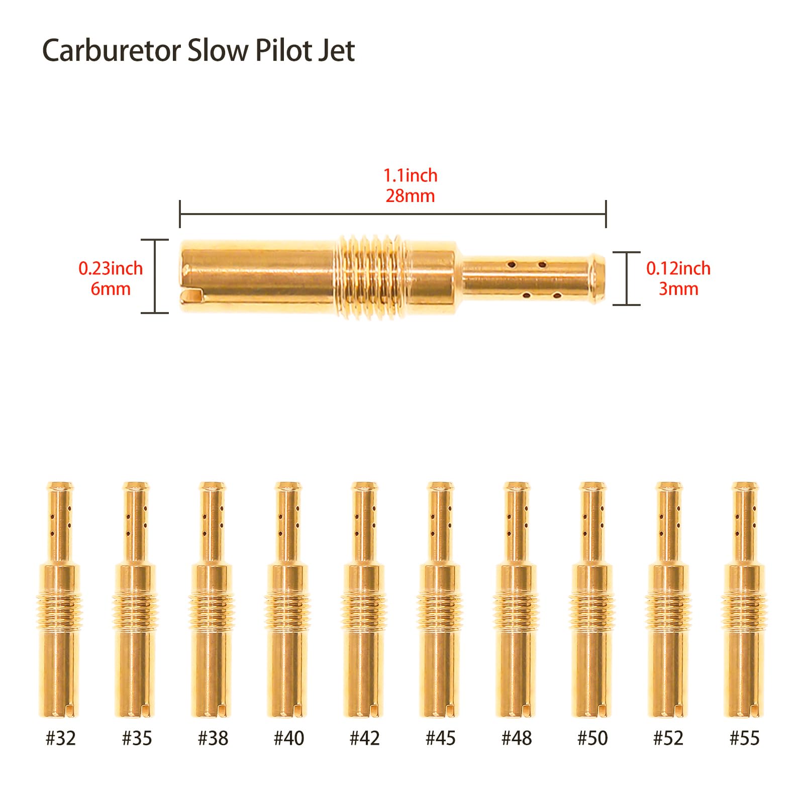Amazon.com: Banway 40Pcs Carburetor Jet Kit for PWK Keihin