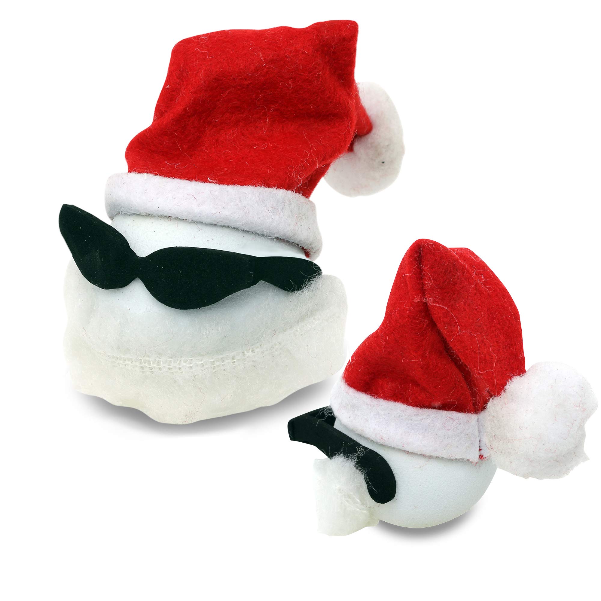 CoolballsCool Santa with Sungl Car Antenna Topper/Auto Mirror Dangler/Desktop Bobble Buddy (Car Accessory)