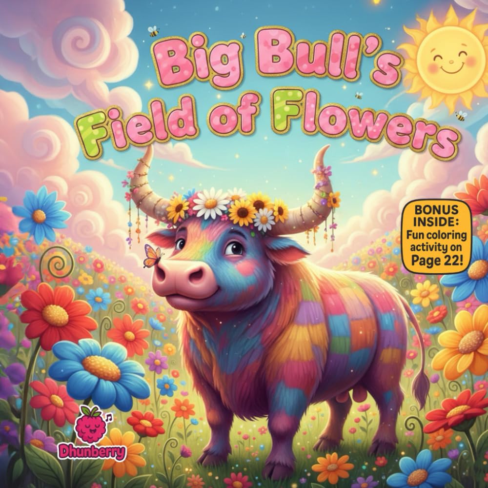 Big Bull’s Field of Flowers: A Gentle Rhyming Story About Kindness, Self-Control, and Caring for Others for Kids