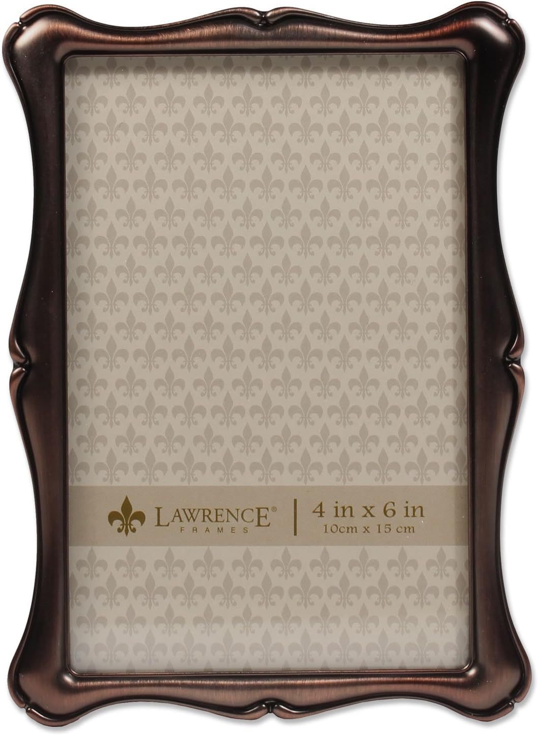 Lawrence Frames 4x6 Oil Rubbed Bronze Romance Picture Frame