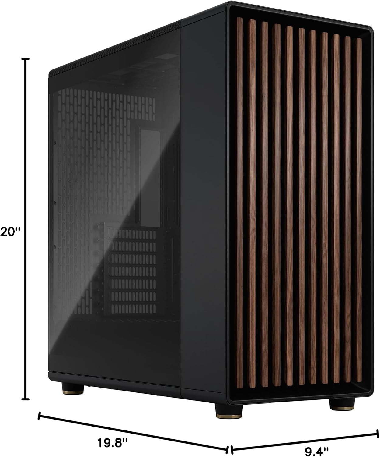 Dimensions diagram of Fractal Design North XL
