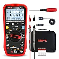Vista 10 de UNI-T Multímetro digital UT161B, True RMS 6000 cuenta 1000V AC/DC NCV, mide voltaje resistencia corriente capacitancia frecuencia ciclo de trabajo
