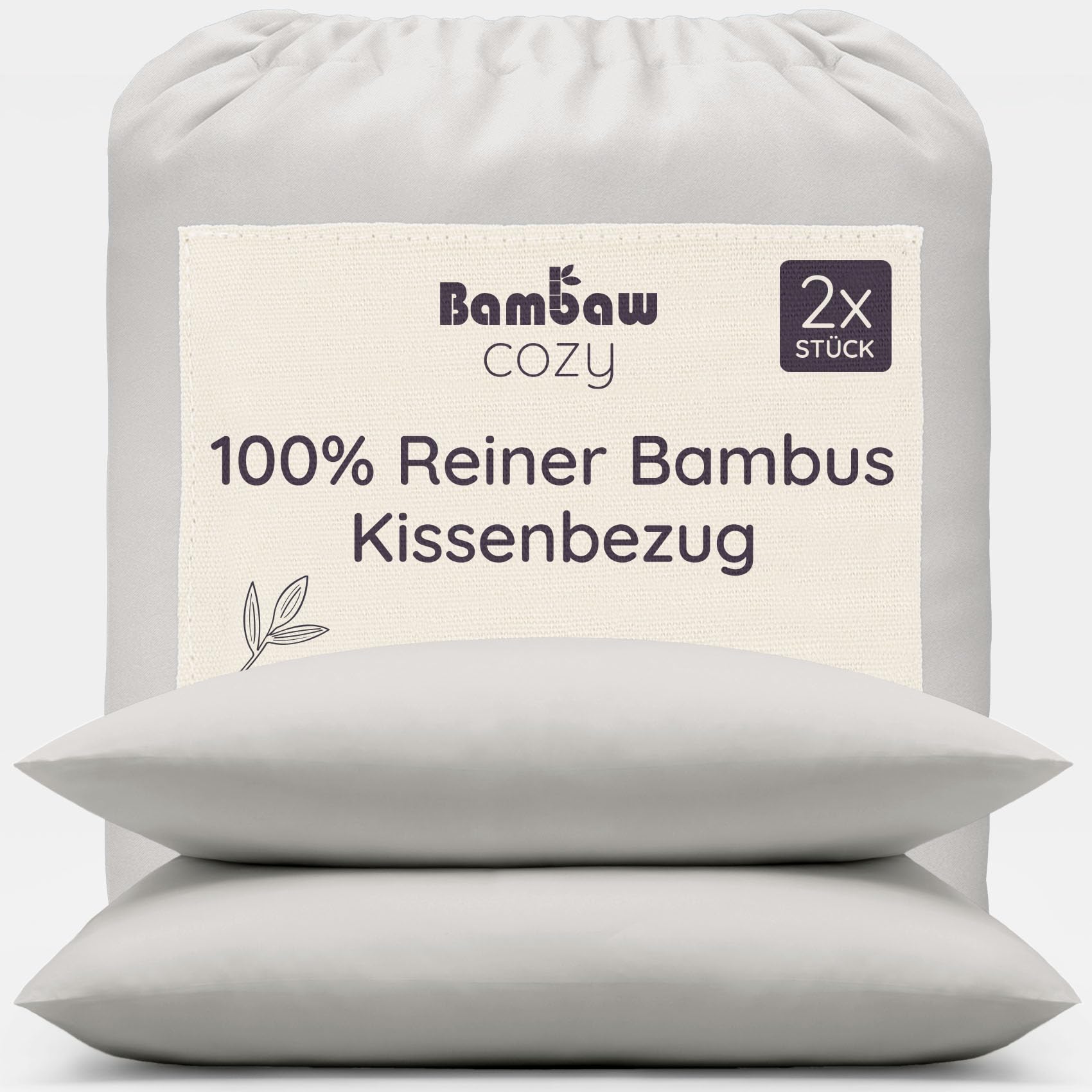 LCBD Kühlende Kissenbezüge Aus Bambus-Viskose – 2er Set Standard, Atmungsaktiv & Weich Für Heiße Schläfer