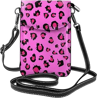 Borse a tracolla piccole senza cuciture con stampa leopardata con pratico trasporto,Portafoglio borsa per cellulare per donne ragazze
