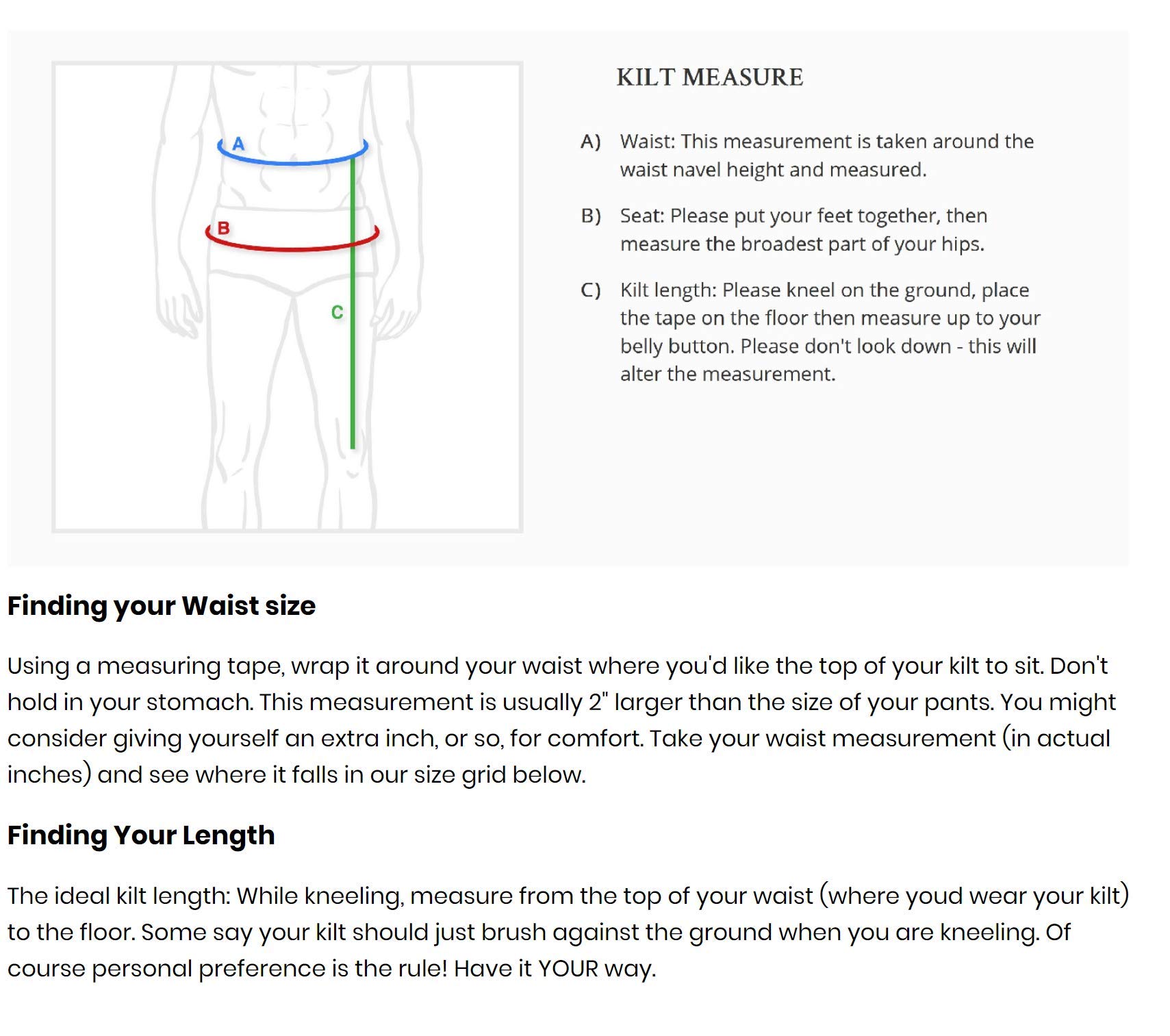 Scottish Traditional 8 Yards Acrylic Wool Tartan Kilts for Active Men's (Mackenzie, 30'')