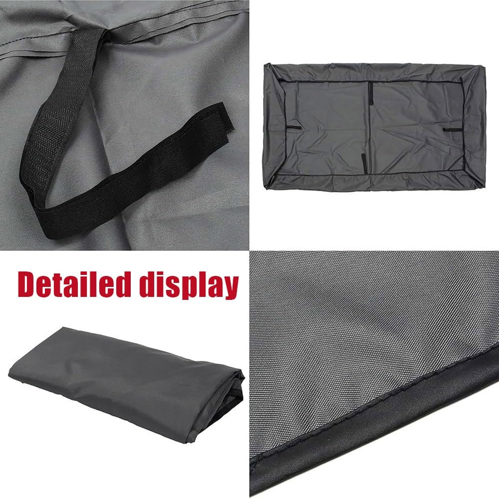 Hollywoodschaukel Dachbezug 190x120cm 213x122cm Ersatz-Überdachung Für Hollywoodschaukel 2-3 Sitzer, Wasserdicht Ersatzdach Für Veranda Terrasse Garten(Gray,83x48x9in(213x122x23cm))