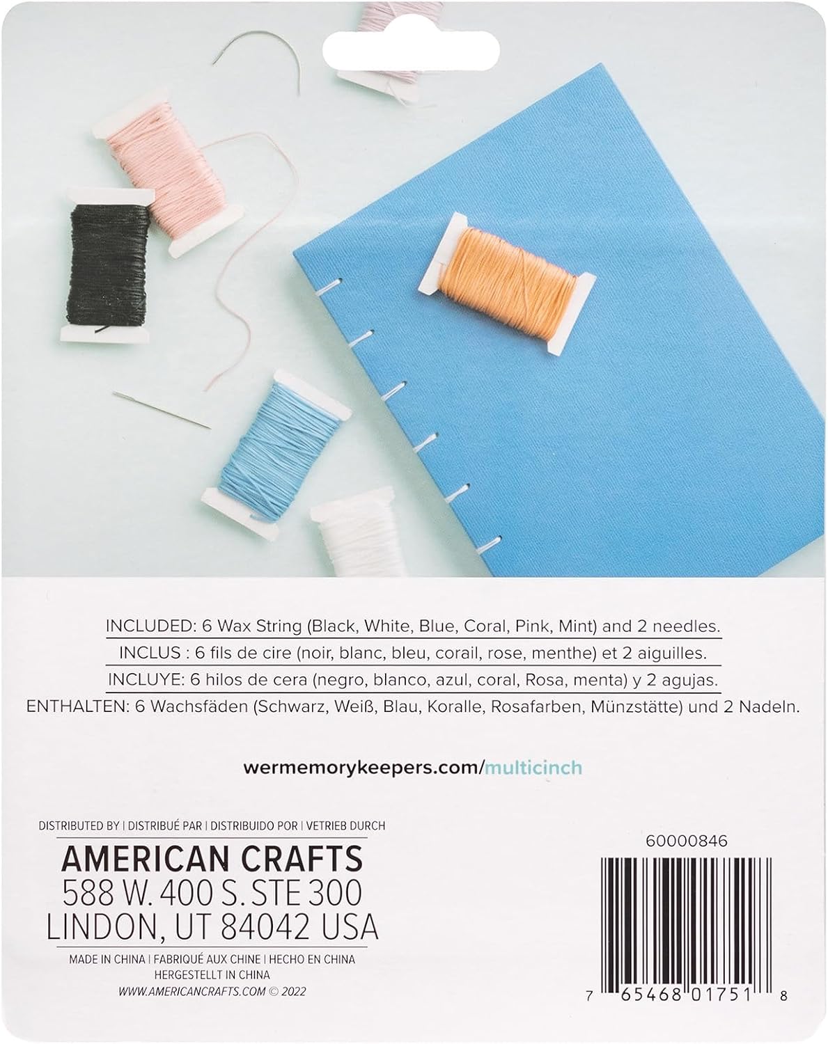 We R Cinch Coptic Binding Kit 6/Pkg-Thread & Needles