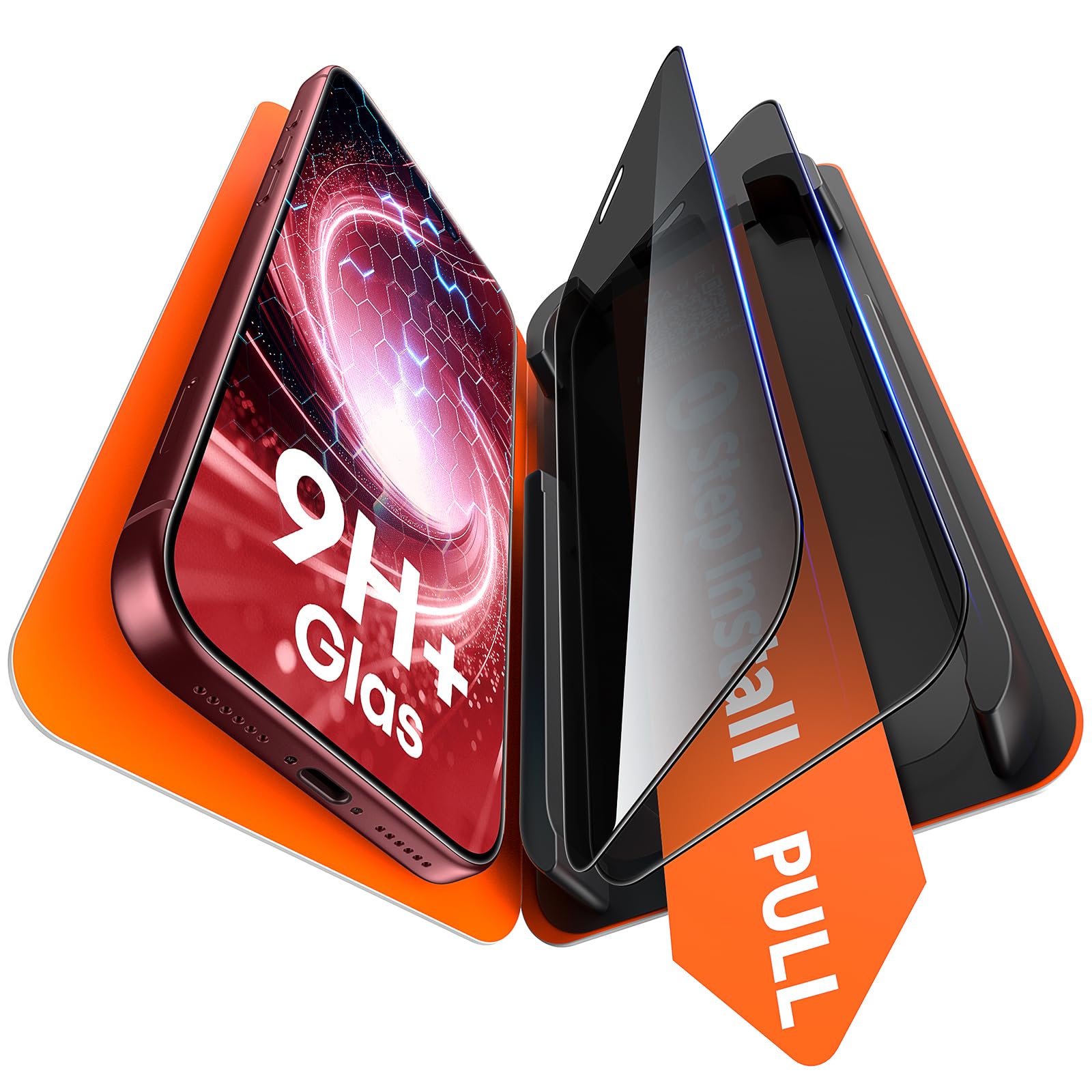 TAURI für iPhone 18 Pro Sichtschutz 6,3 Zoll - 2 Stück