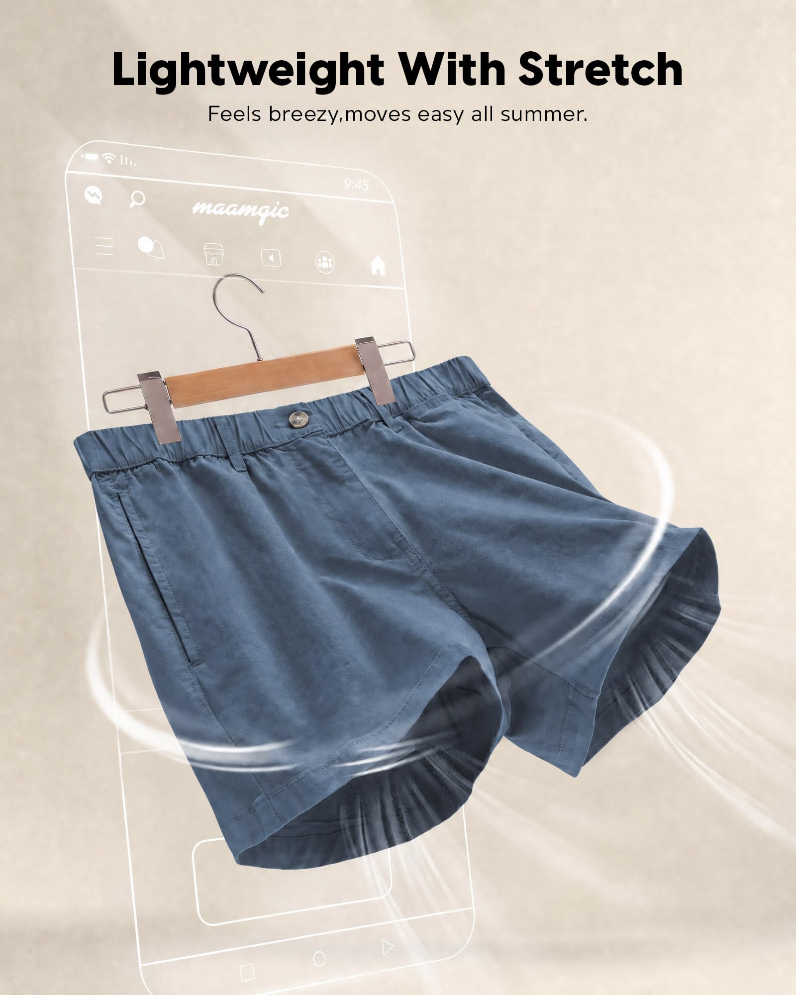 maamgic Badehose für Herren, Badeshorts, Strand-Shorts, Schwimmanzug zum Schwimmen, schnelltrocknend, für den Urlaub, 54