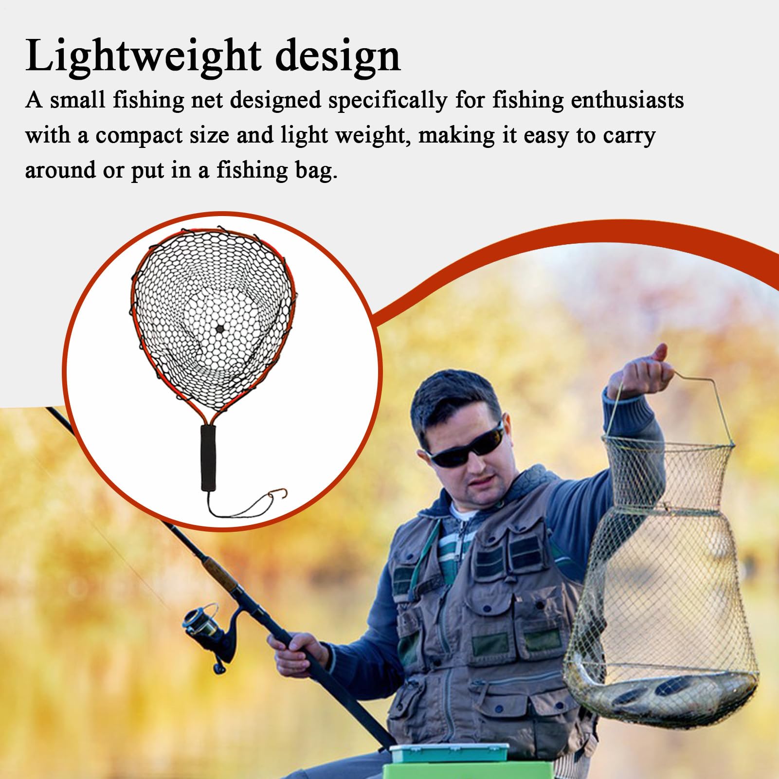 Reti da pesca per la pesca | strumento di cattura per acquario, multifunzionale e portatile, per kayak, stagno di montagna, acqua salata, acquario, letto di fiume e zone piane