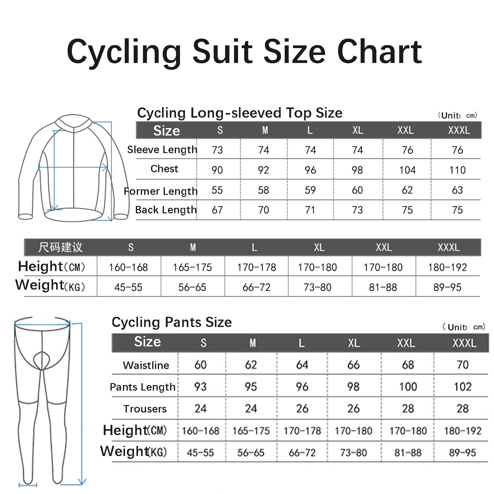Traje de Jersey de Ciclismo de Lana para Hombre,Pantalon Ciclismo Hombre Acolchadas en 3D,Ropa Deportivo de Maillot Ciclismo al Aire Libre de otoño/Invierno Manga Larga