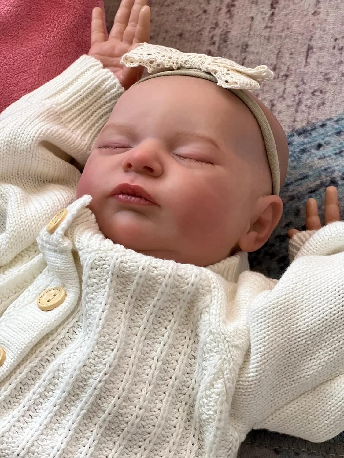 iCradle Lifelike Reborn Baby Dolls19 Inch Newborn Preemie Baby Dolls Reborn Girl Doll Best Birthday Set for Girls Age 3+