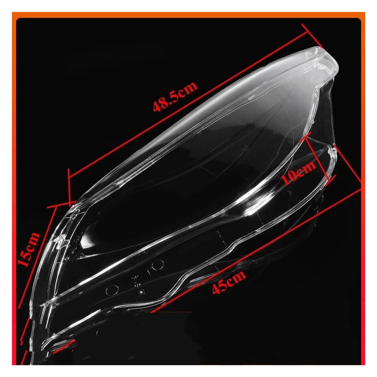 Lente Per Fari Sinistra + Destra Faro Copriobiettivo Paralume Borsette Per BMW E60 E61 25I 530I 545I 550I 2003-2010 Copertura Fari Auto(sinistra e destra)