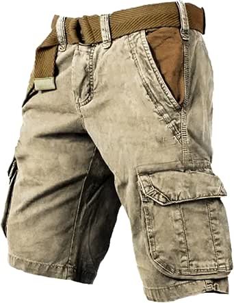 Pantaloncini Uomo Tansozer In Cotone - Elasticizzati, Con Tasche, Motivo Zebrato - Foto 4