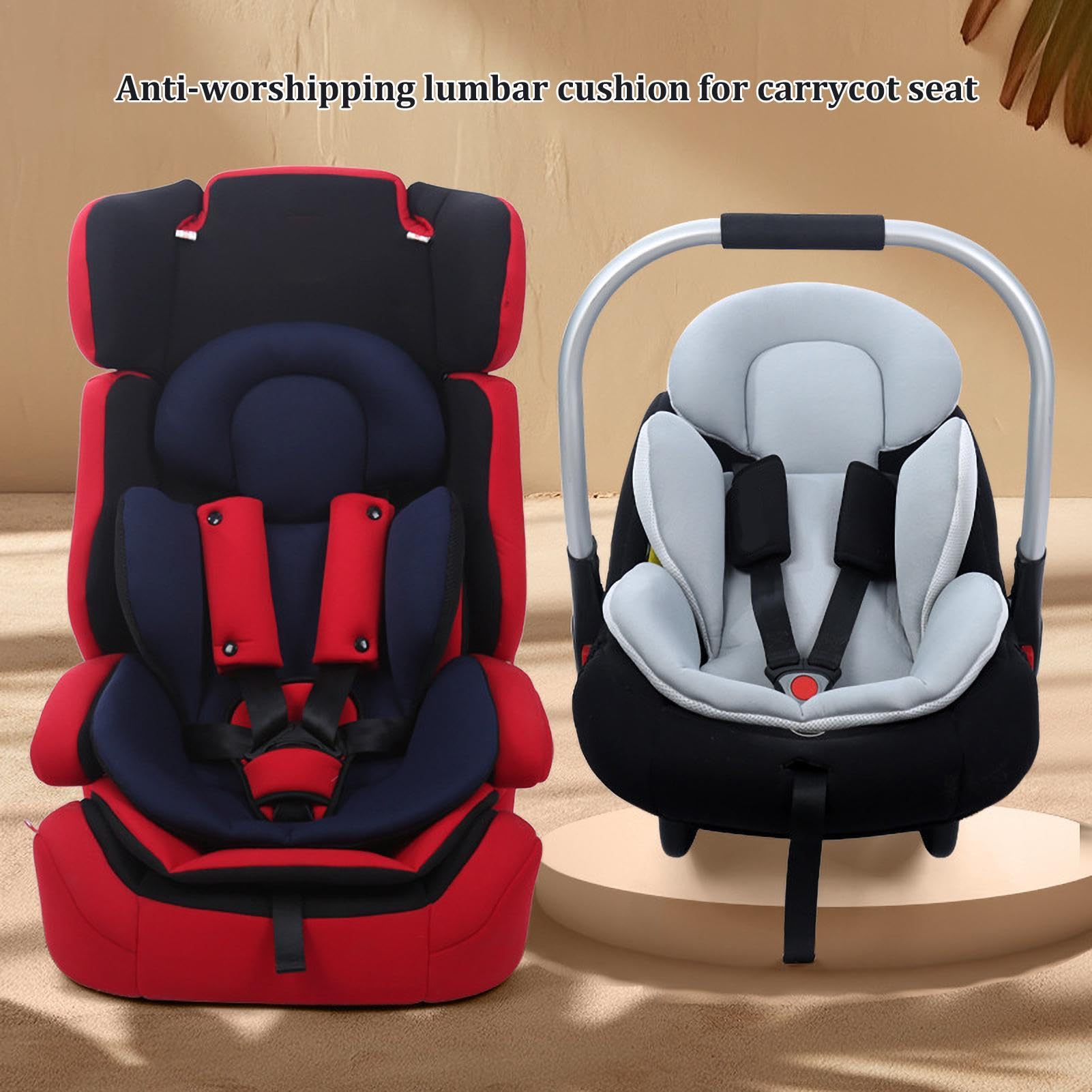 Réducteur de siège pour poussette, nacelle et sièges auto, poussette nouveau-né, coussin de siège, appui-tête