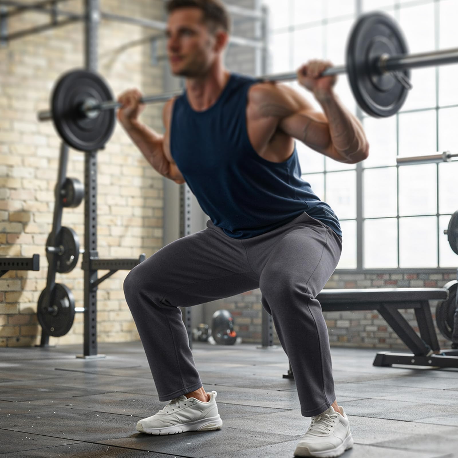BULLIANT Jogginghose Herren 2er Sporthose Lang Sweathose Jogger