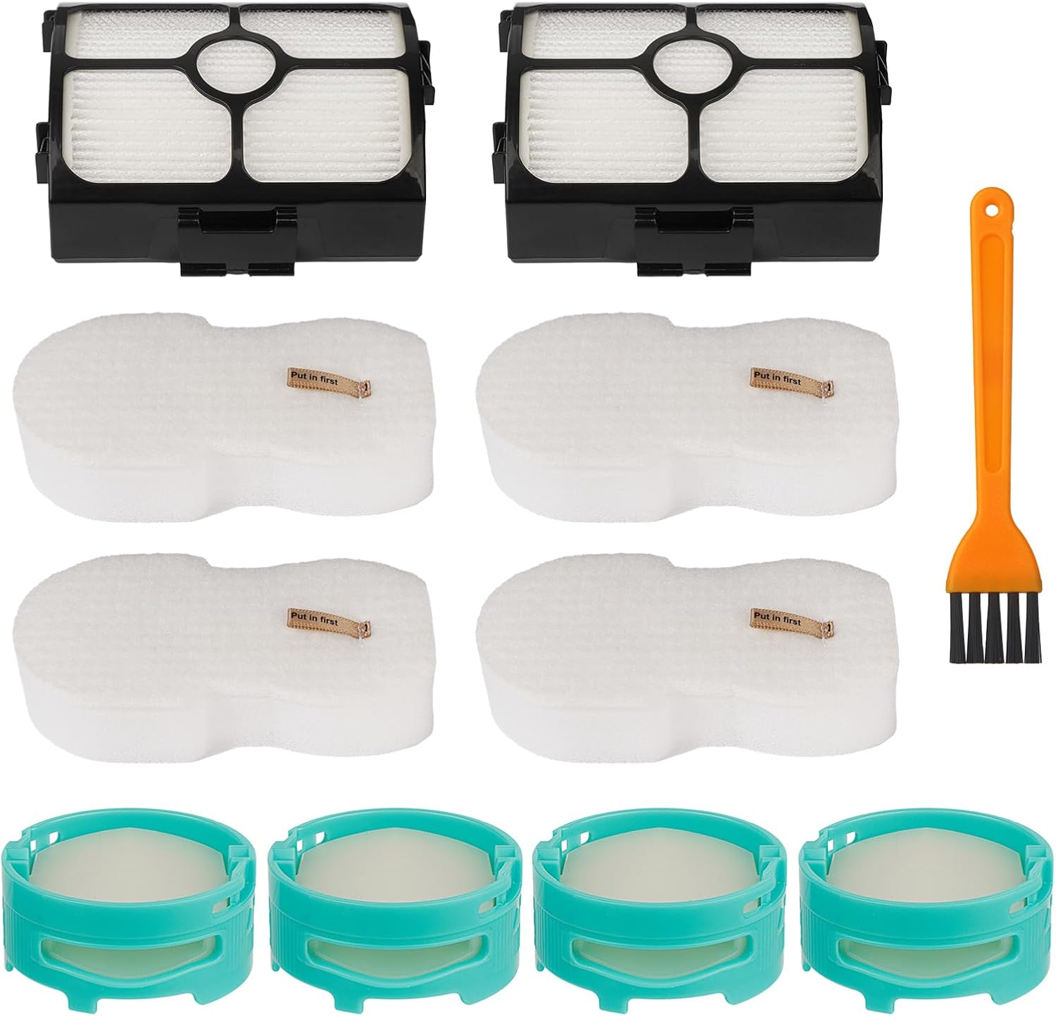 Replacement Filter for Shark HZ3002 HZ3000 Stratos Ultralight Corded Stick Vacuum，with 4 Odor Neutralizer Cartridge, 2 HEPA & 4 Foam and Felt Filters, Replace Part XFFKHZ3000 XHFHZ3000