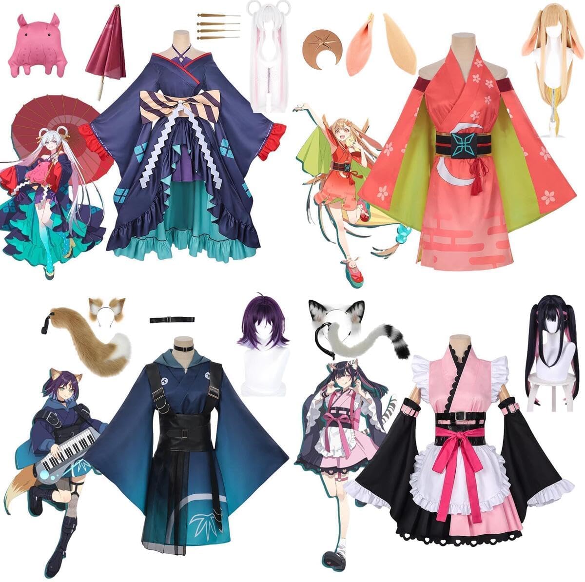 Amazon.co.jp: [ニピゴ] 超かぐや姫 コスプレ衣装 かぐや 酒寄彩葉 月
