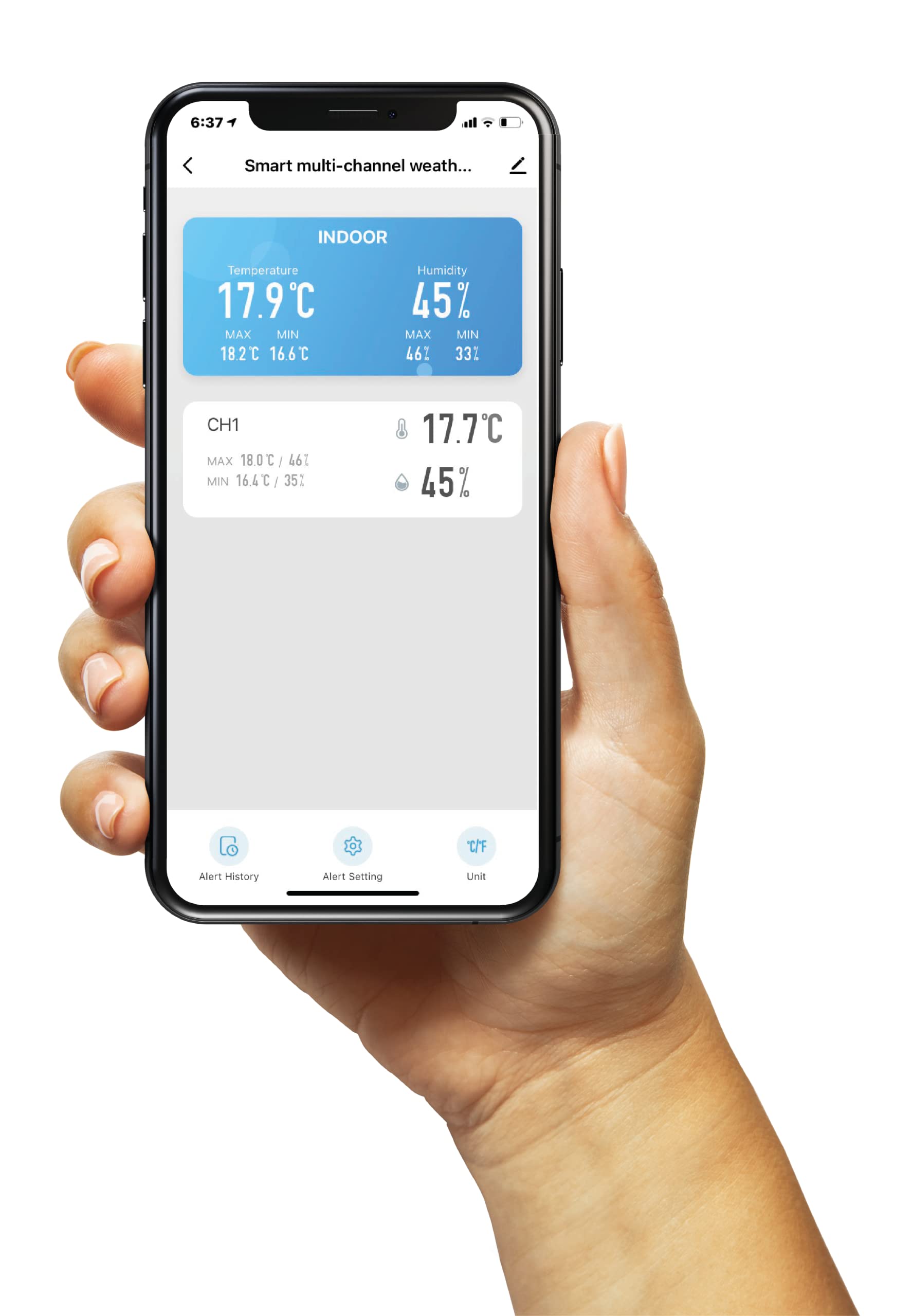 Explore Scientific WSH4102 Intelligente Wetterstation Multi-Channel mit Wireless-Sensor, Weiß