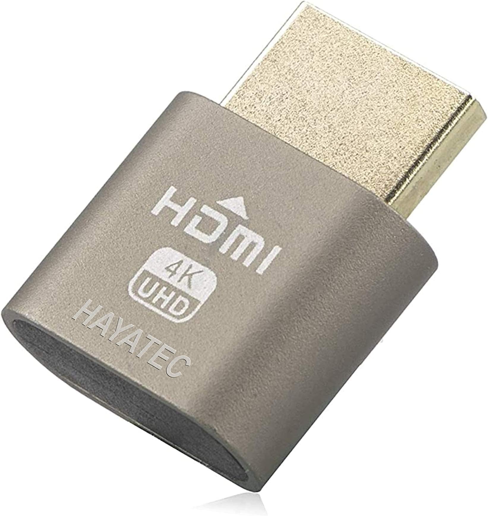 HDMI dummy plug Headless Ghost Display Emulator - Crypto Mining HDMI 1.4 DDC Display Adapter Plug EDID 1920x1080 New generation @ 60Hz (1)