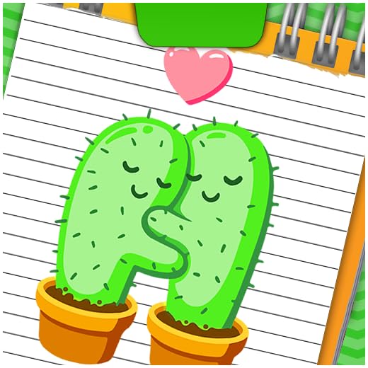 Coloring Book Plants & Flower: Cute Cactus Coloring Page