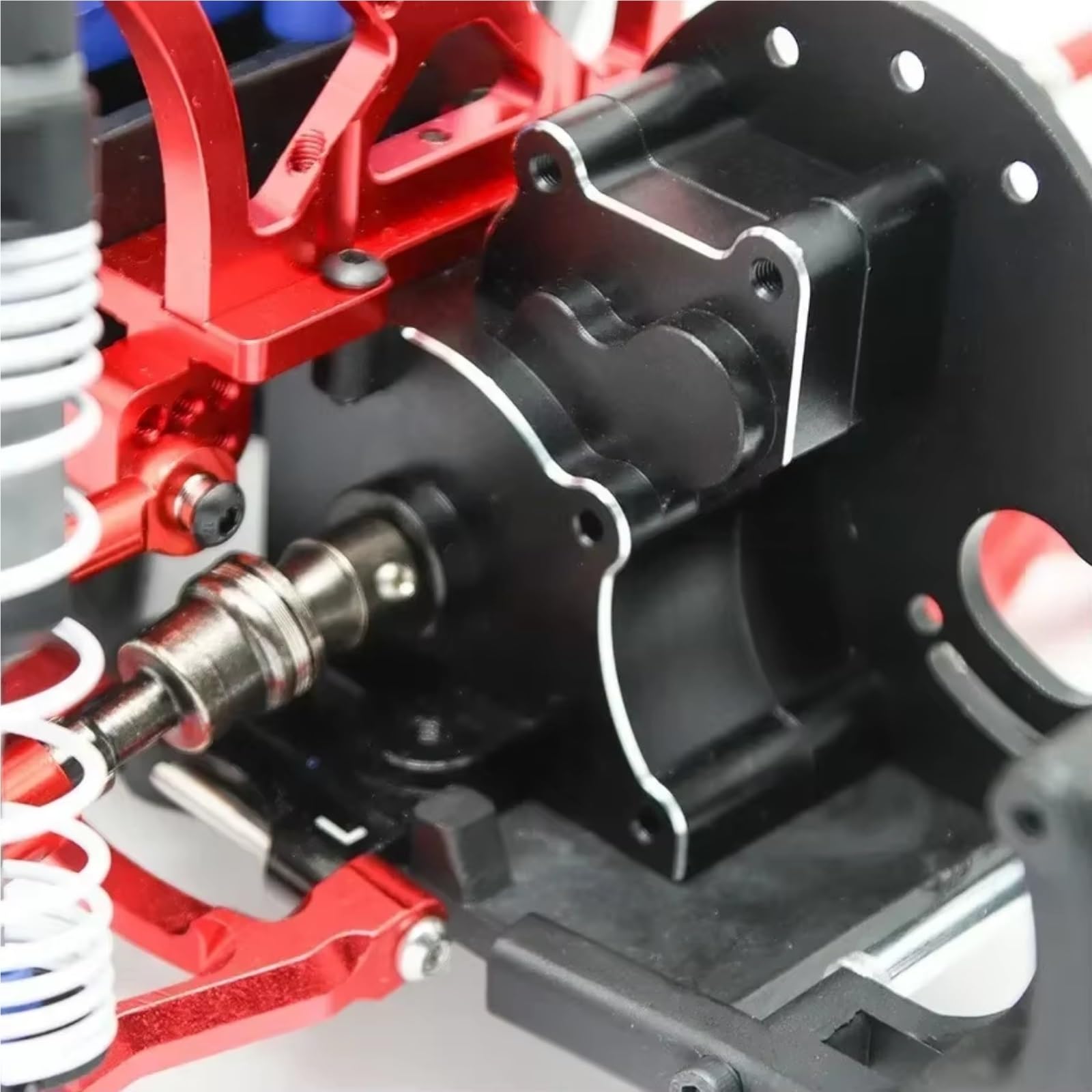 Części do Traxxas do Slash 2WD dla VXL dla Rustler do Stampede dla Bandit 1/10 3691 Metalowa skrzynia biegów Skrzynia biegów RC Części do modernizacji samochodu (czarna)