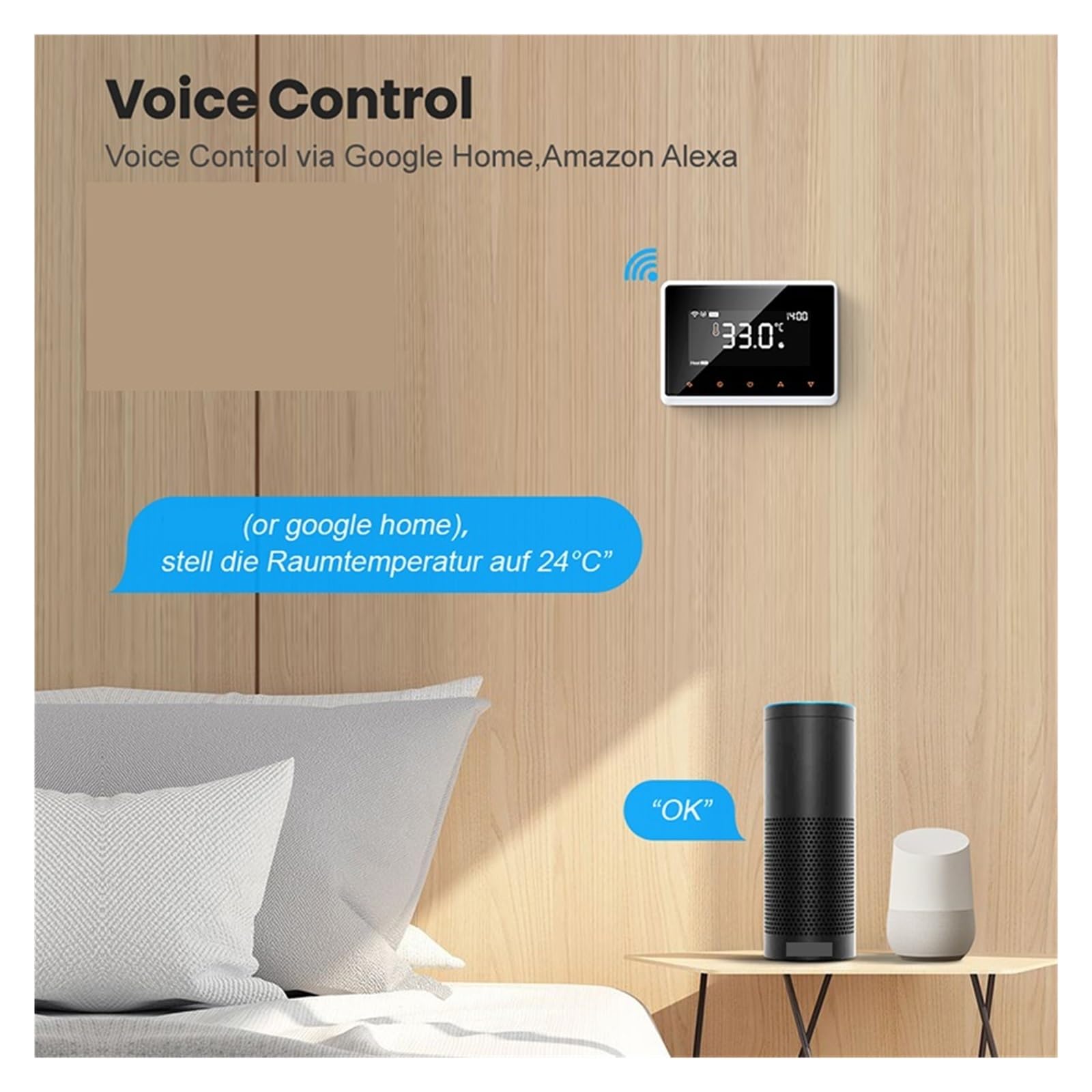 Inteligentny termostat WiFi, bezprzewodowy regulator temperatury RF do podgrzewania wody w kotle gazowym Informacja O ZgodnośCi