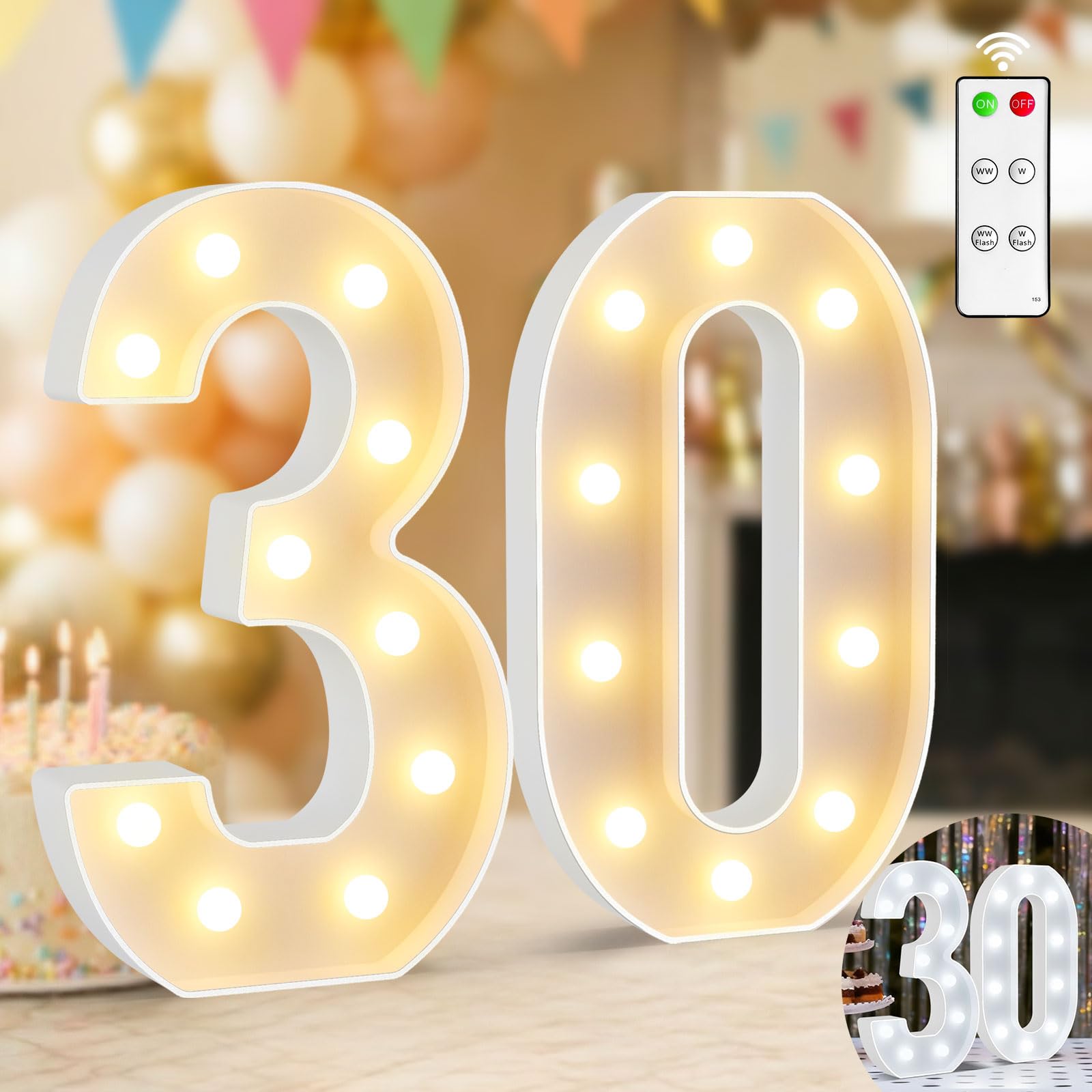 Chiffres LED - Chiffres lumineux 30