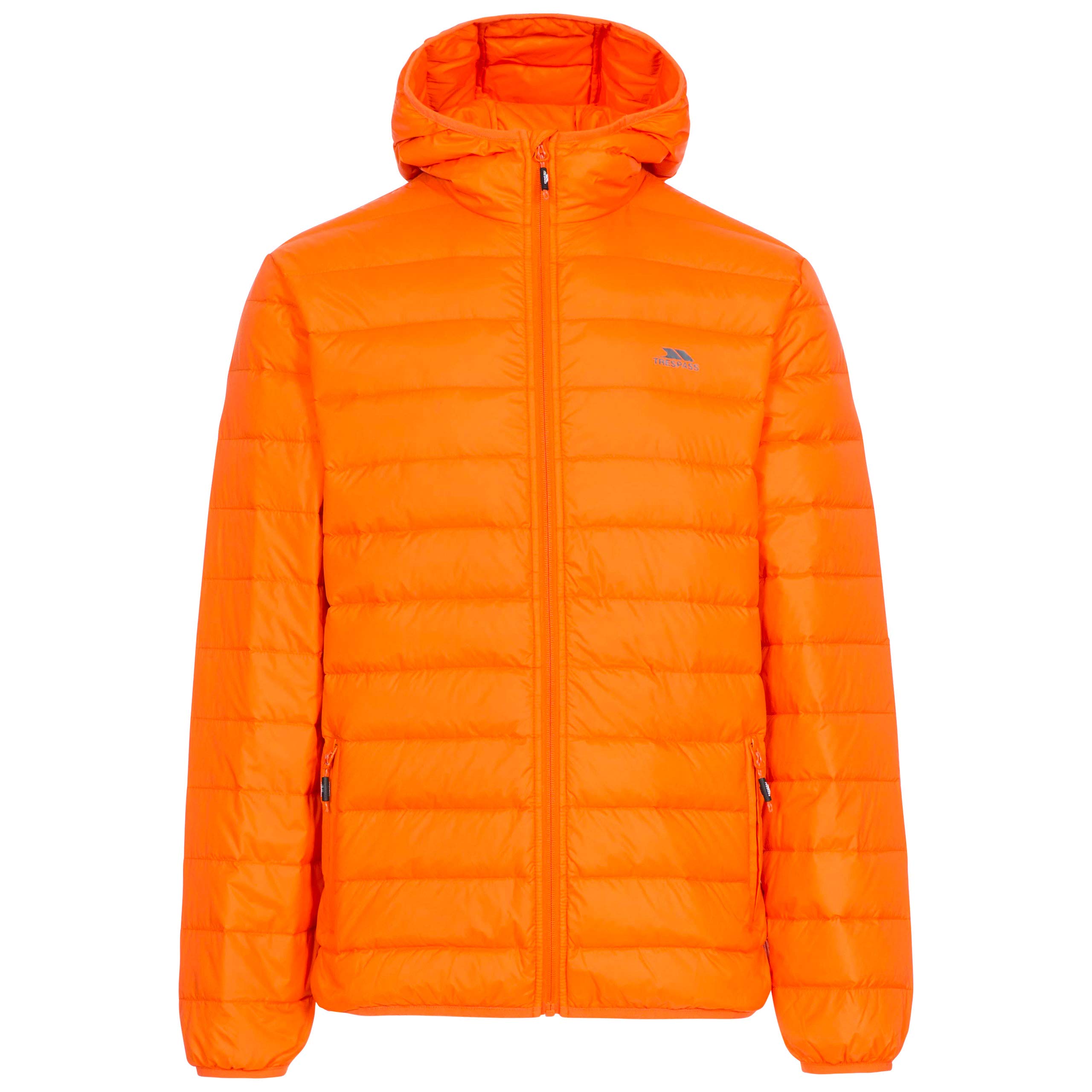 Trespass Mens Stanley Hooded Padded Packaway Jacket - Orange - S