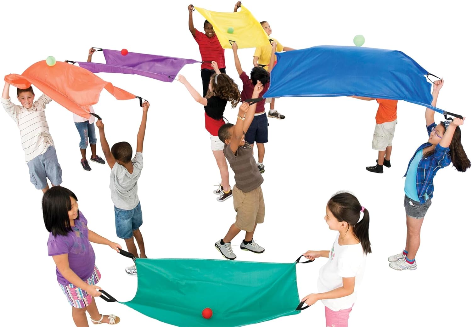 PARACHUTE - 2 PERSON - SET OF 6 - SPORTIME