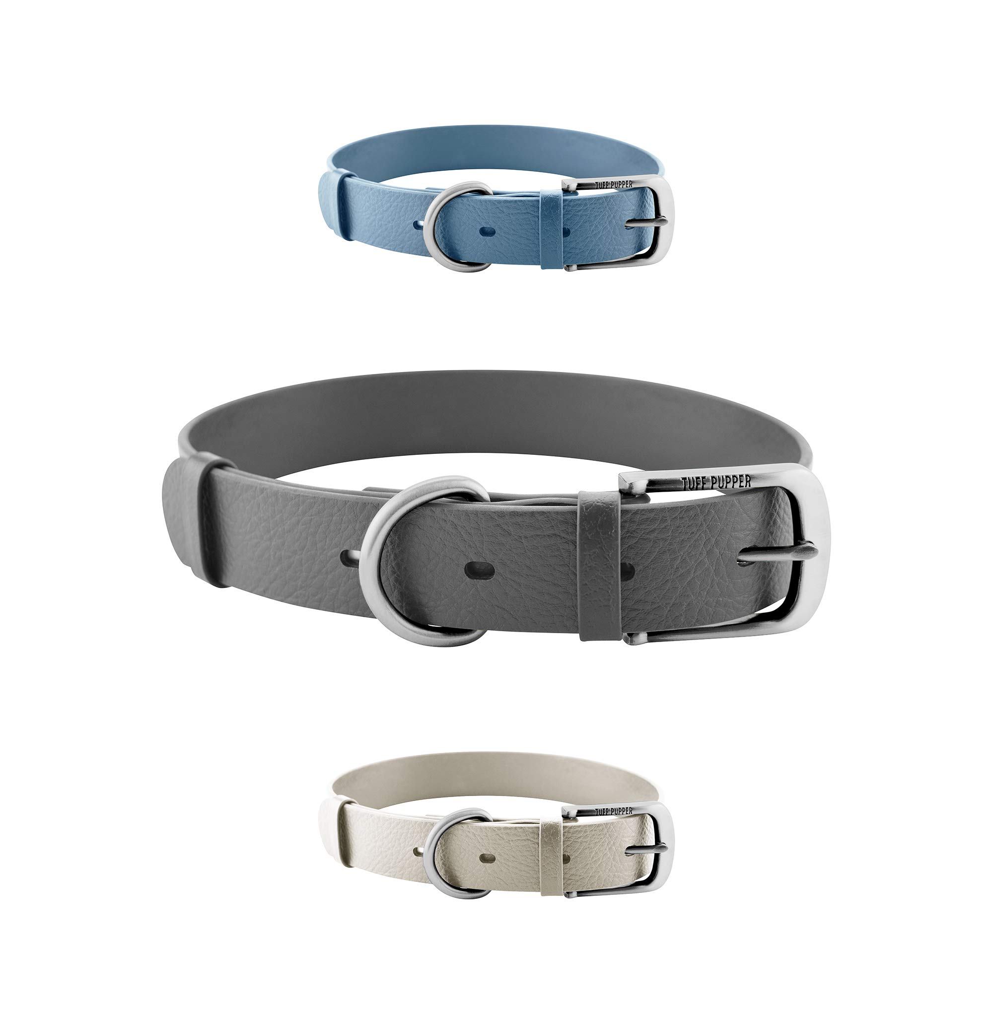 Tuff PupperClassic Heavy Duty Dog Collar | 10x Stronger Than Leather | 100% Waterproof & Odor Proof Dog Collar | Tough Rust-Proof All Metal Hardware | Lifetime Replacement