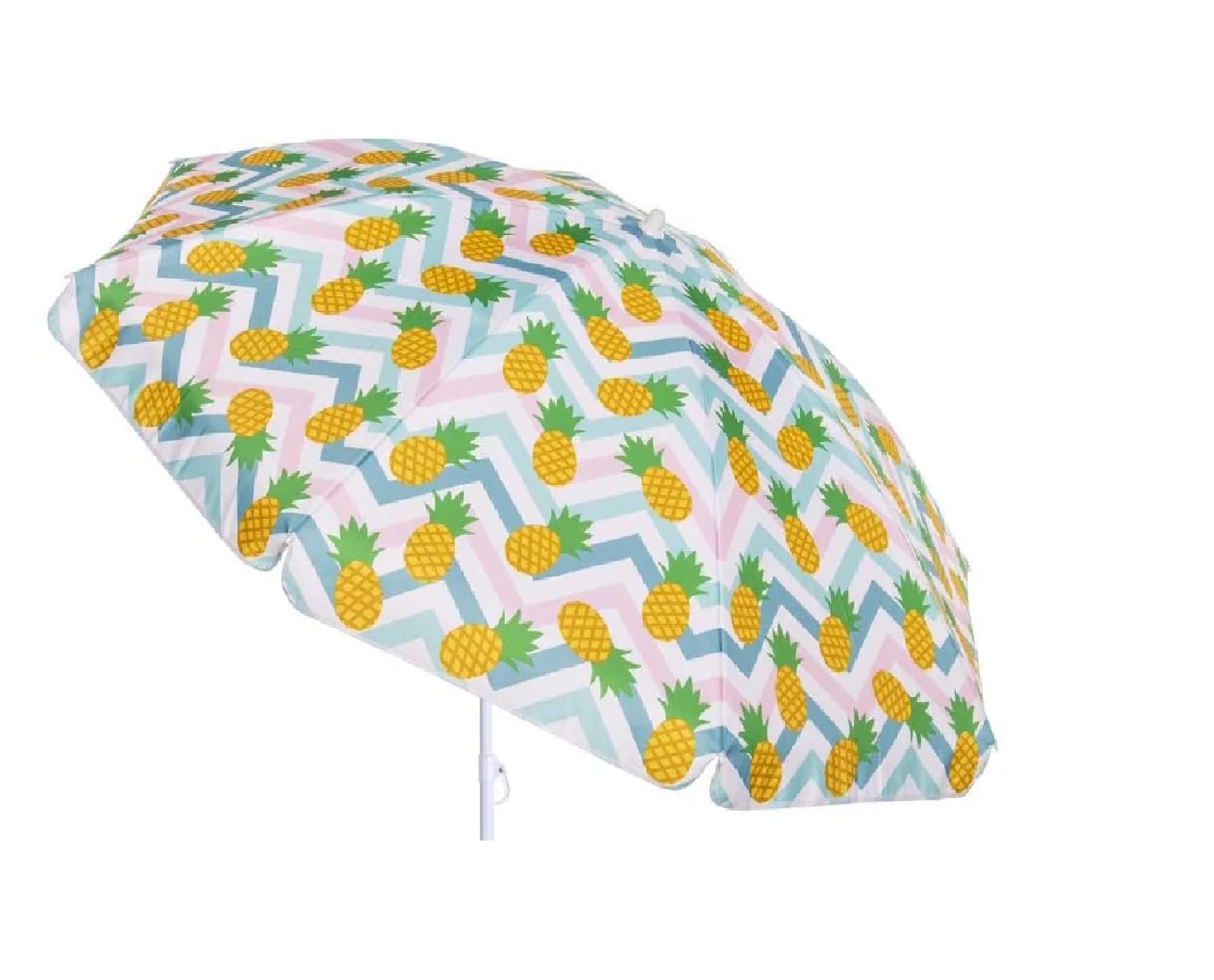 Genérico Sombrilla playa inclinable parasol portátil resistente al viento proteccón solar para patio terraza aire libre verano 200cm Piña