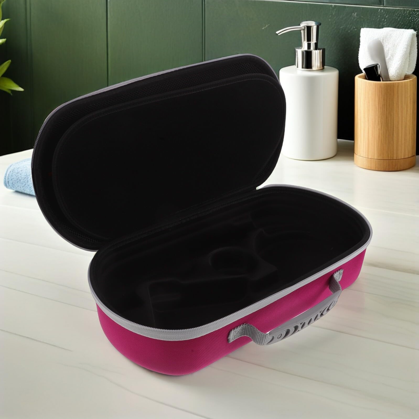 MAGICLULU Tragetasche für Haartrockner Klein mit Zubehörfach für Reisen und Salon Kompatibel mit Dyson Hd17