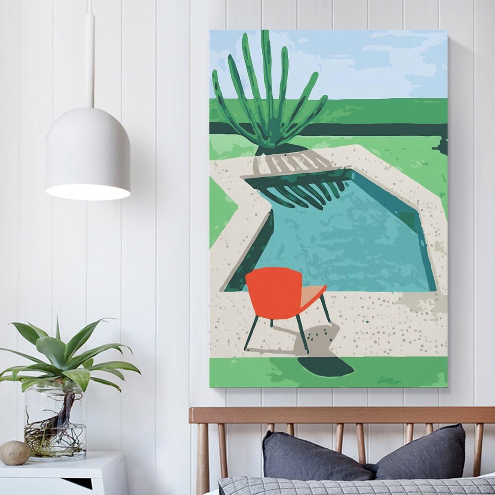 Amazon.co.jp: David Hockneyデイヴィッド・ホックニー 「プール」印刷