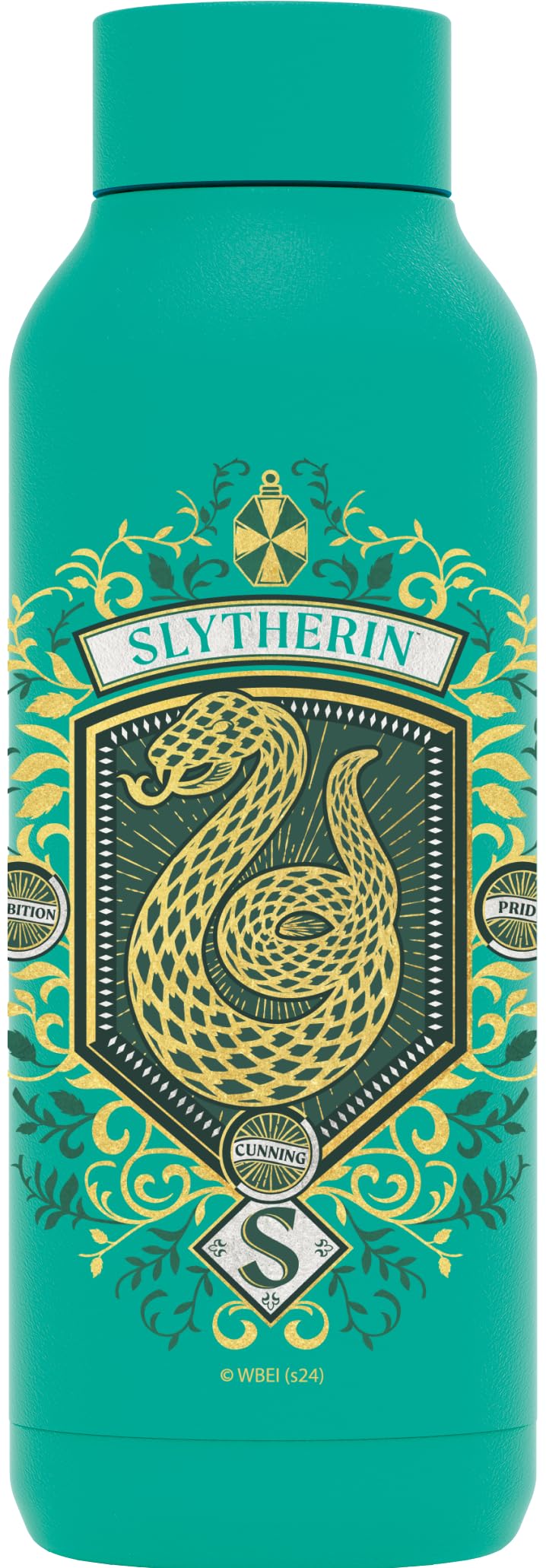 Quokka Verde Solid X Harry Potter | Botella Térmica De Acero Inoxidable Doble Pared | Hp Slytherin
