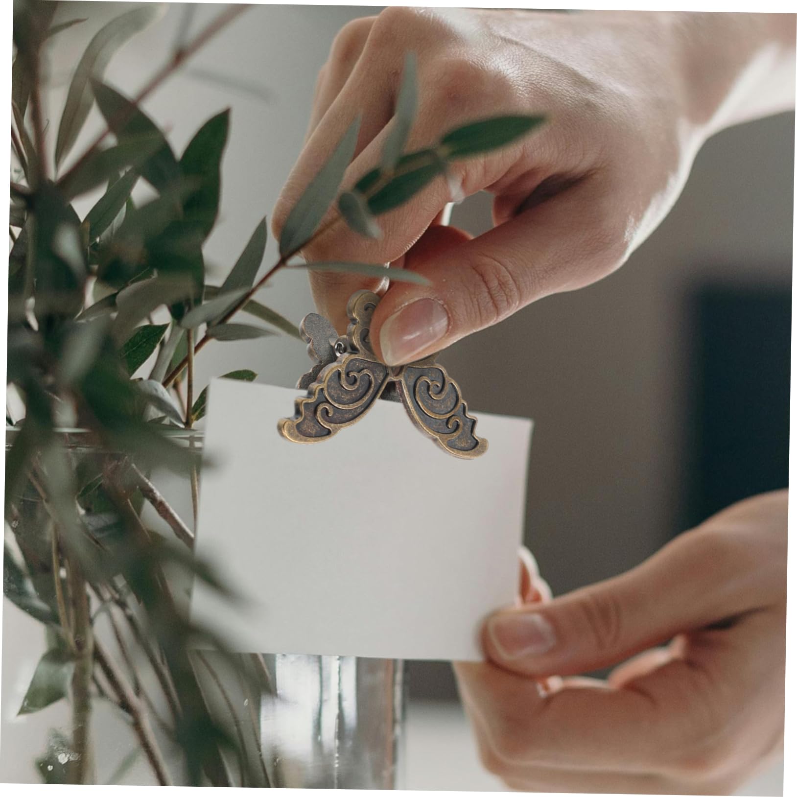 NUOBESTY 20pezzi Graffette Decorative Per Ufficio Clip Per Documenti Multifunzionali Stile Farfalla Per Organizzare Foto Biglietti e Materiale Cartaceo Design Elegante e Pratico