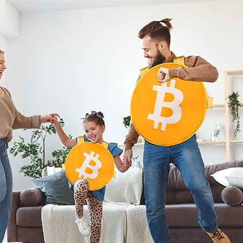 Miniatura 5 de TOY Life Funny Halloween Costumes Men Teen Boys Bitcoin Cosplay Outfits for Kids Adults Halloween Party Dress Up