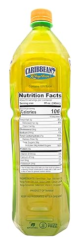 Miniatura 3 de Caribbean Rhythms Aloe Vera Drink with Aloe Pulp, Mango, 1.5L