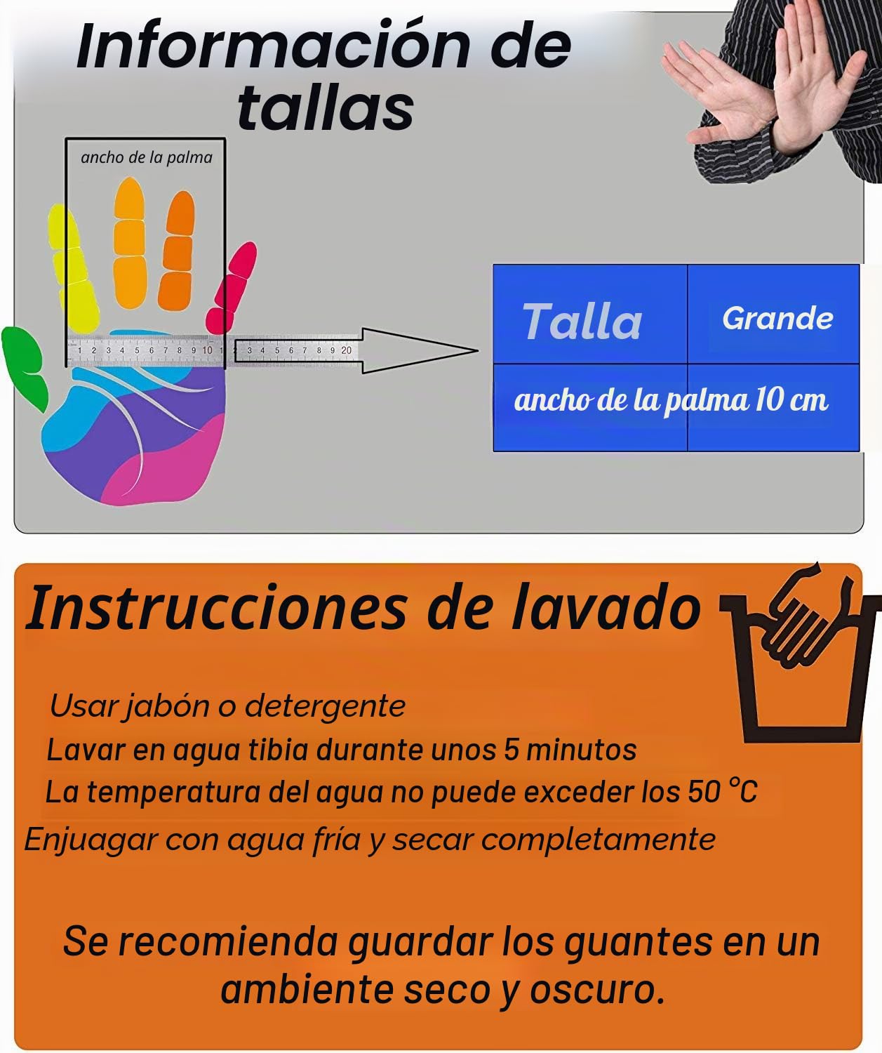Guante de seguridad de malla de acero inoxidable anticortes para carniceros, talle L, de alto rendimiento, con nivel 5 de protección, color azul
