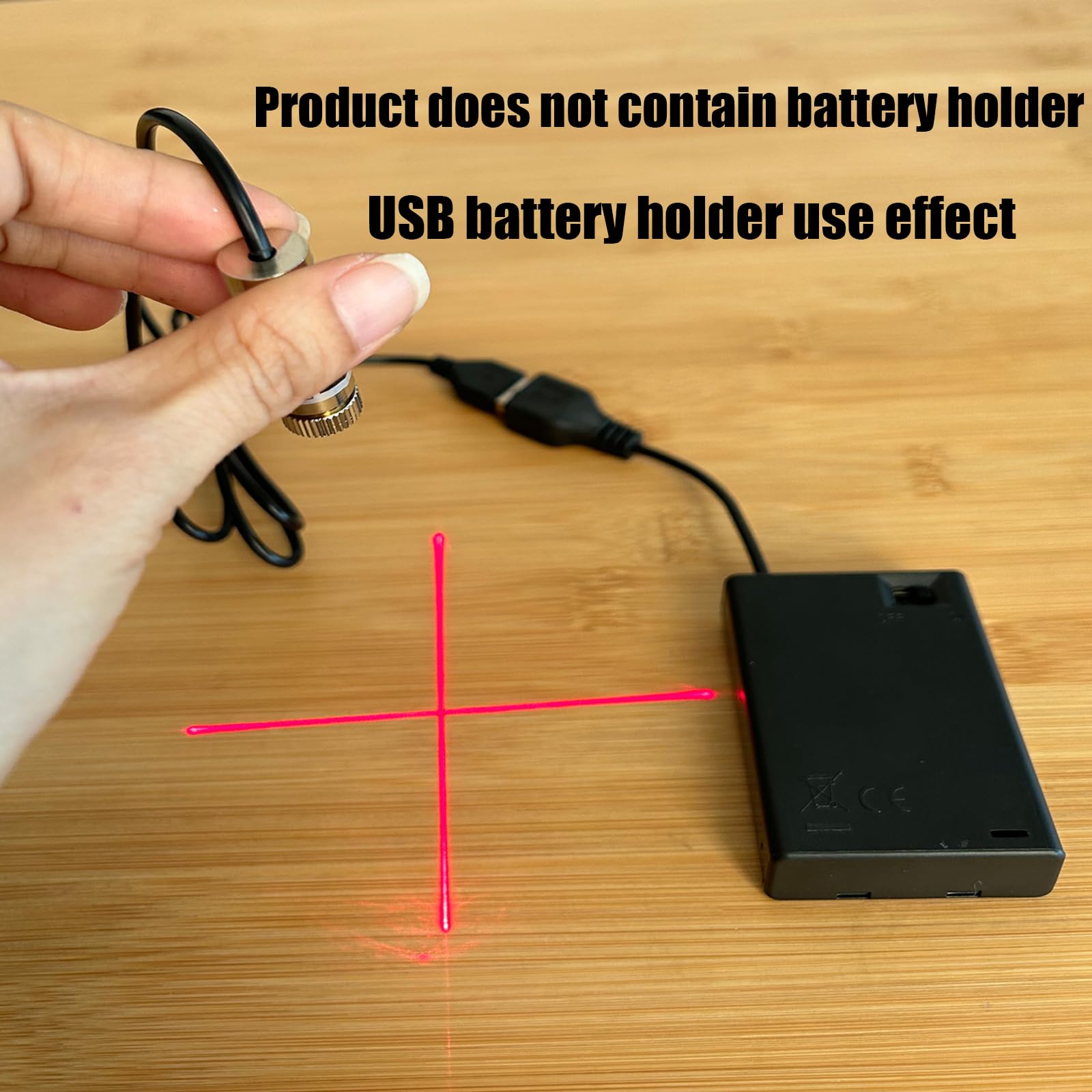 Red line Laser Module, Industrial Laser Module, Adjustable Focus, line Length 39″USB Connector Diameter 12mm(traverse-3pack) - Image 3