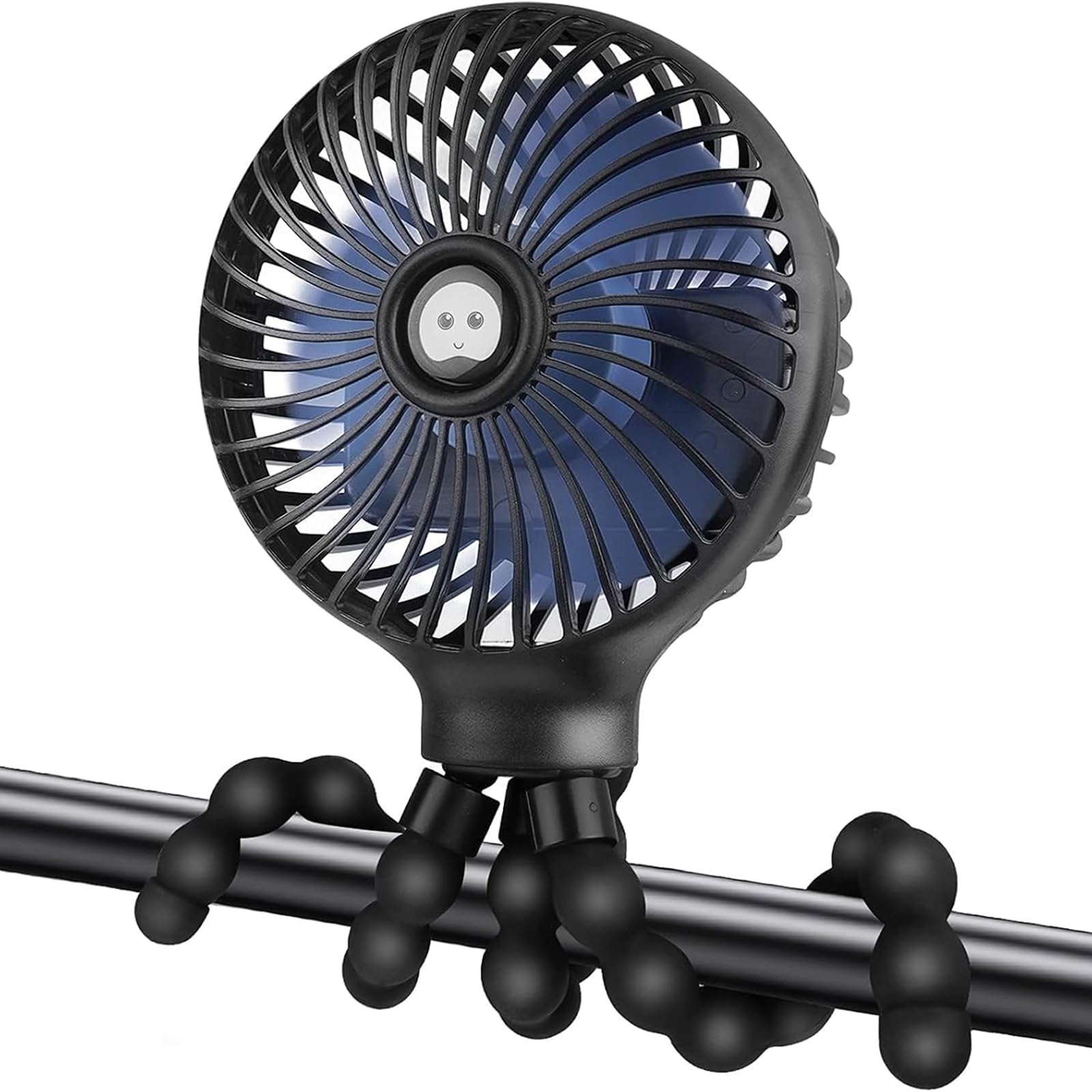 Portable Stroller Fan With Flexible Tripod, 5200mAh Battery, 3 Speeds, USB Rechargeable, for Stroller, Car Seats, Cribs and More