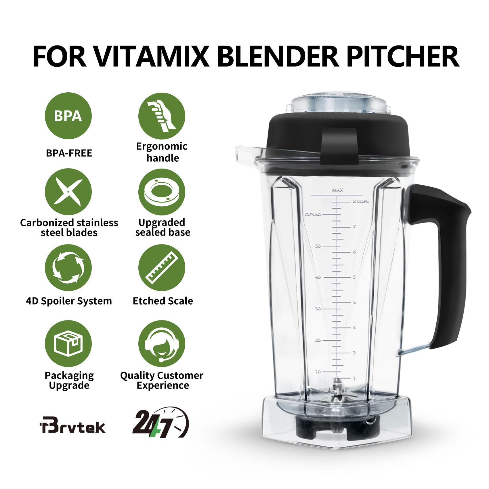 Amazon.com: UPGRADED for Vitamix Blender Pitcher 64oz, for
