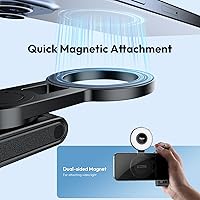 Vista 4 de ULANZI JJ03 - Mini trípode magnético para teléfono con control remoto, 3 en 1 de bolsillo para selfie, soporte de trípode extensible de rotación