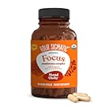 Four Sigmatic Focus Capsules | Lion's Mane Supplement Capsules | Brain Boosting Complex with Ashwagandha, Bacopa Monnieri & Rhodiola | Vegan Nootropic Adaptogen & Mushroom Supplement | 30 Servings
