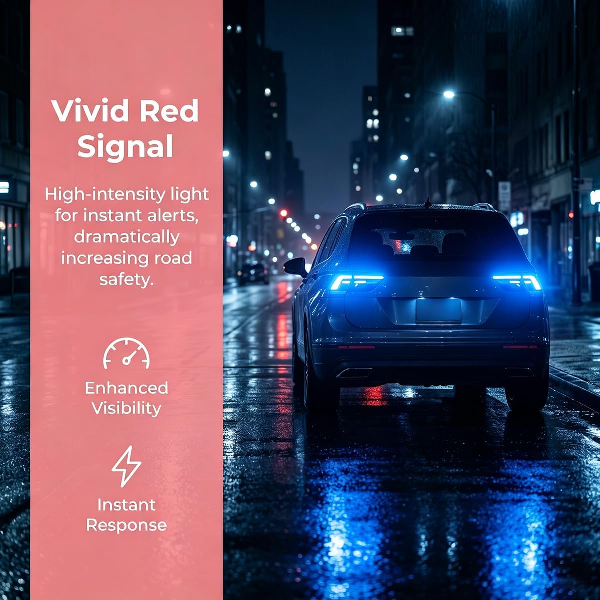 10 Pack 3157 Turn Signal and Brake Light Bulbs, Blue image 4