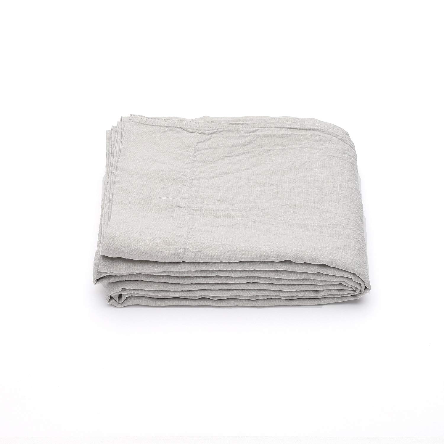 LinenMe 0451802 Silber Leinen-Bettlaken, 230 x 275 cm