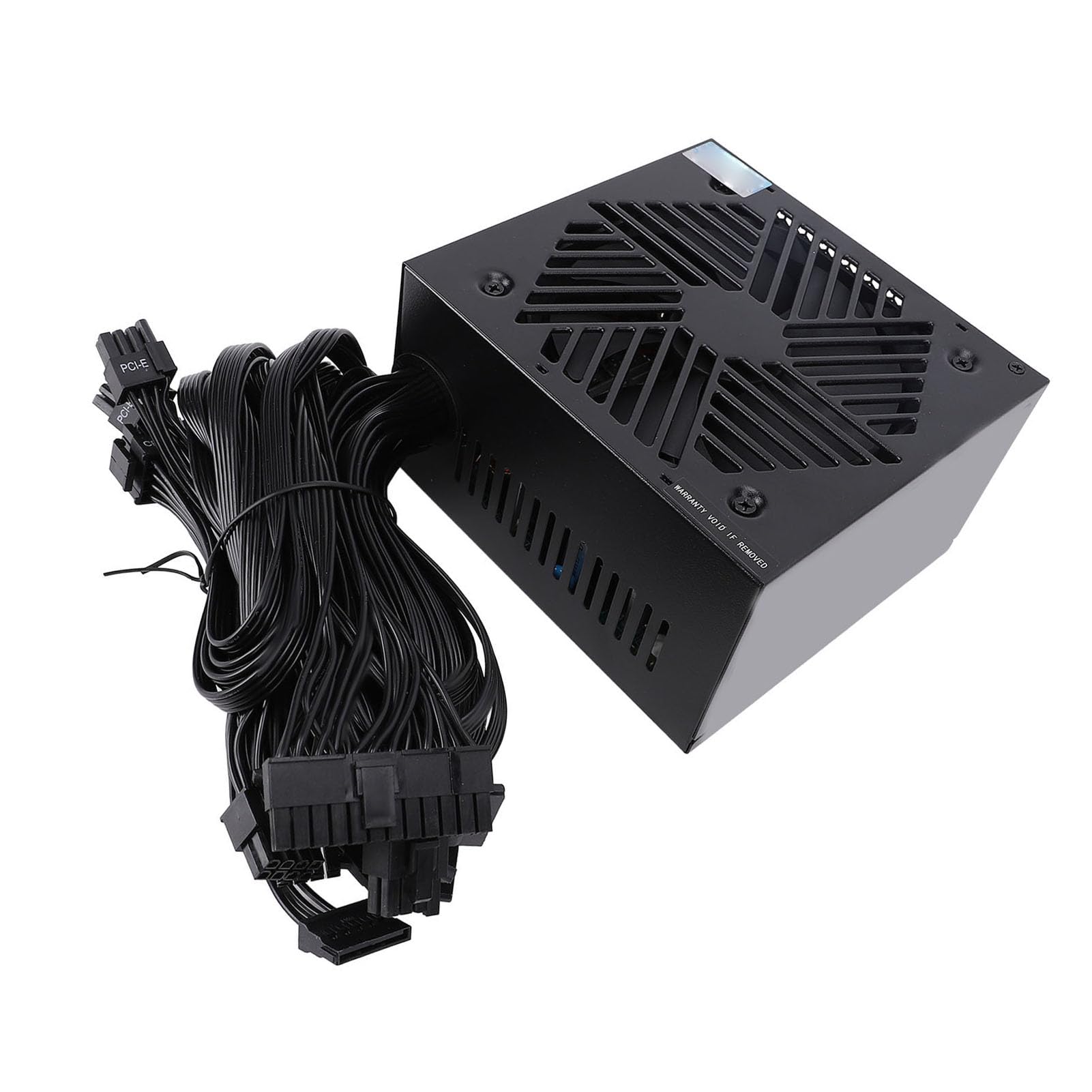 Tosuny Zasilacz 700 W, 24pin Mainboard Active ATX 700W Zasilacz PC PSU z Ultra Cichym Wentylatorem Chłodzącym 120 Mm, do Gier Komputerowych i GPU o Wysokiej Wydajności