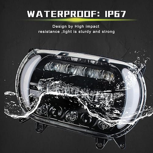 Miniatura 2 de Road Glide - Faros delanteros LED para motocicletas, luces laterales de circulación diurna para motocicleta 2015 2016 2017 2018 2019 2020 2021 2022