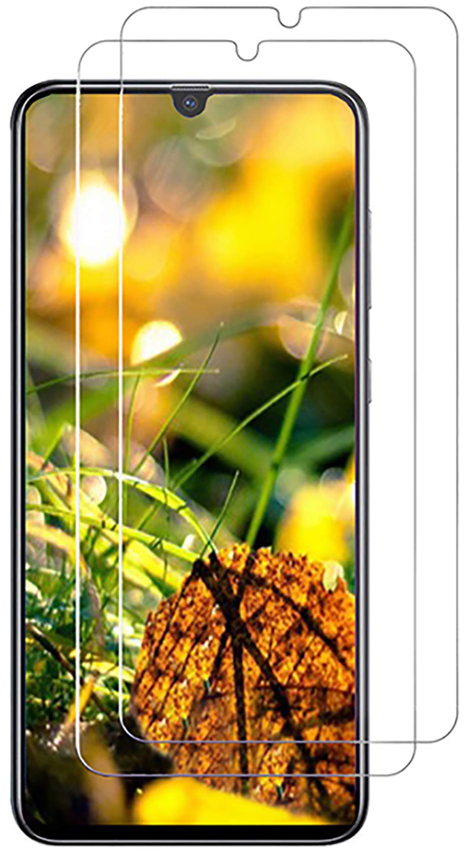 UniphaPack of 2 Tempered Glass Screen Protectors Compatible with Samsung Galaxy A70 / A70s - Precision Engineered, Case Friendly, Touch Sensitive and Bubble Free Installation