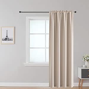 Amazon.com: Upcortinassi Firepproof Blackout Curtain Blackout Curtain ...